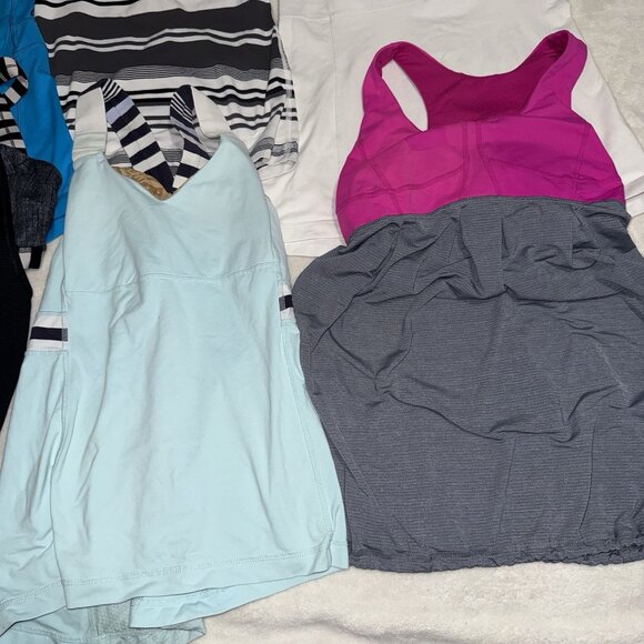 Lot of 6 Women's Lululemon Tops Tank Tops Racer Back Yoga Workout Size 6 - Picture 6 of 11